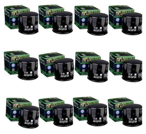 HF515 HIFLOFILTRO Premium Oil Filter For Royal Enfield 650 - 12 Pack