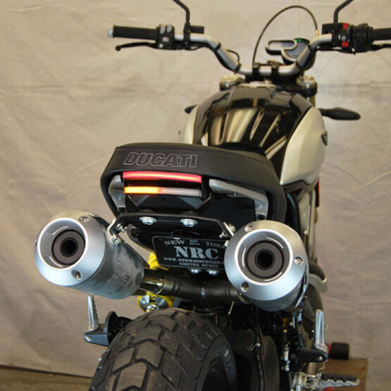 Tucked Fender Eliminator Kit Black by NRC Fits 18-24 Ducati Scrambler 1100