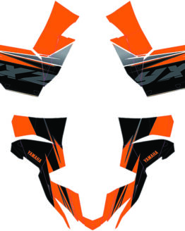D'Cor Graphics Kit Orange/Black Fits Yamaha YXZ1000