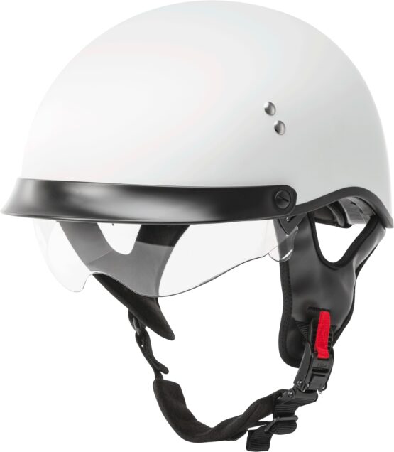 GMAX HH-65 Half Helmet Full Dressed Matte White 2X-Large - Image 3