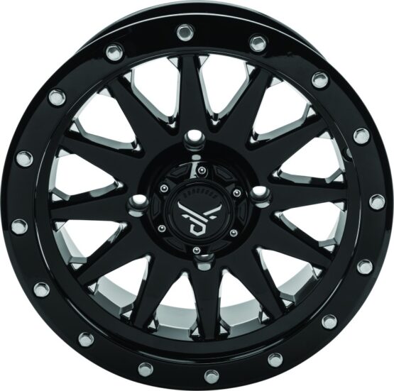 QuadBoss Wagon Wheel 14x7 - 5+2 Offset - 4/137 - Milled