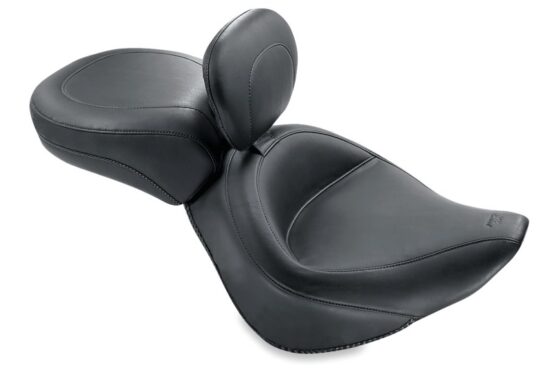 Mustang Wide Solo Seat with Driver Backrest 17.5"