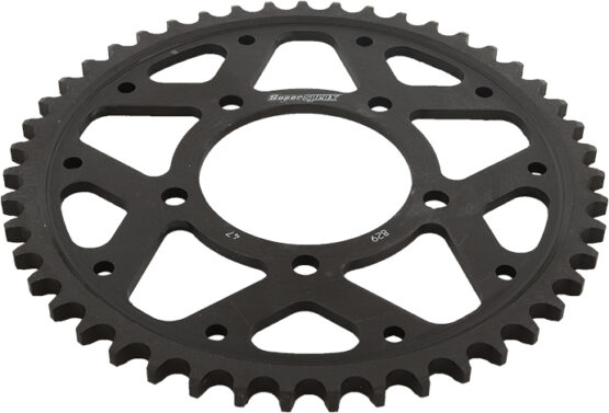 Supersprox Steel Rear Sprocket 47T 530 Black Fits Suzuki - Image 4