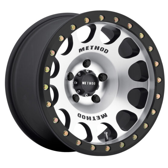 MR105 Beadlock 17x9 -38mm Offset 5x5 71.5mm CB Machined w/Matte Black Ring Wheel