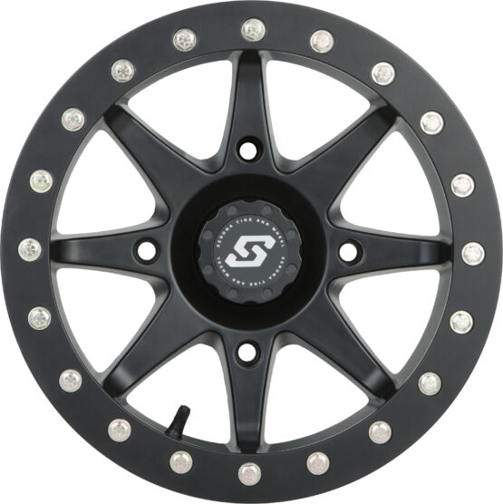 Sedona Storm Beadlock Wheel 14x7 4+3 Black 4/156 Bolt Pattern - Image 2