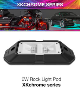 XK Glow XKchrome Low Profile Ultra Bright Rock Light Pod 6W