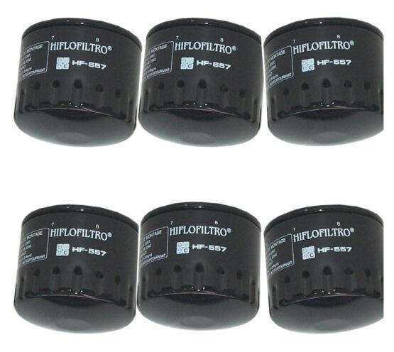 HF557 Oil Filter - Black - 6 Pack