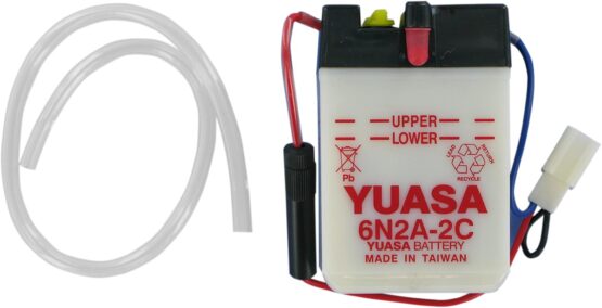 Yuasa 6N2A-2C Conventional 6V Battery For Honda CT70 SL70 Z50 - Image 2