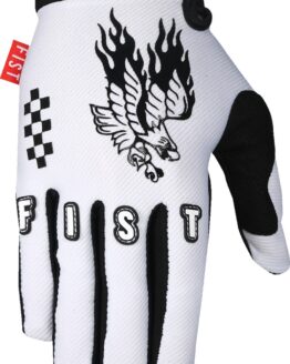 FIST Handwear Strapped Soaring Eagle Gloves Men's XS Black/White