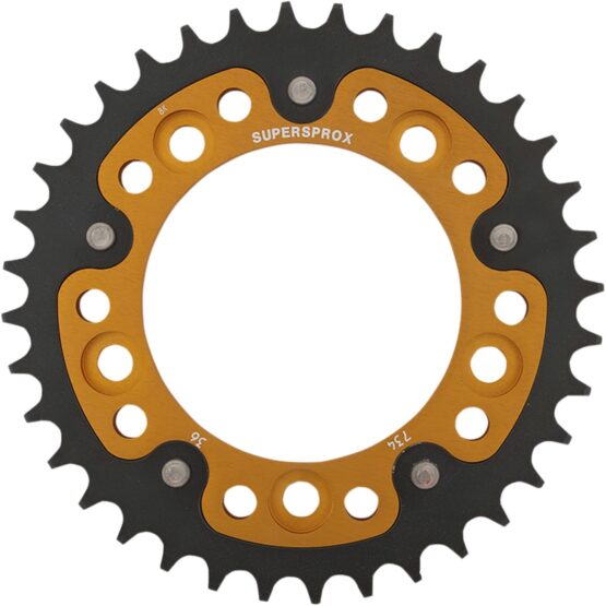 Supersprox 36T Gold 525 Sprocket RST-744-36-GLD