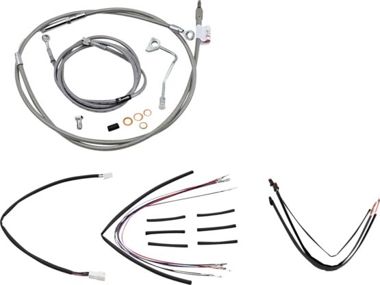 Extended Braided S.S. Control Cable Kit For 16" Gorila Bars
