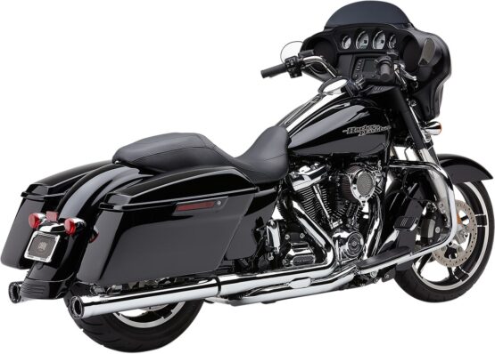 Cobra 3" Slip-On Muffler with Race Pro Tips Chrome Fits FLH/FLT 2017-2022 - Image 2
