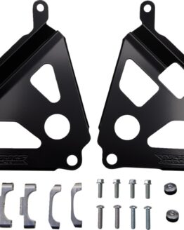 Works Connection Radiator Brace Set Black Yamaha YZ250FX