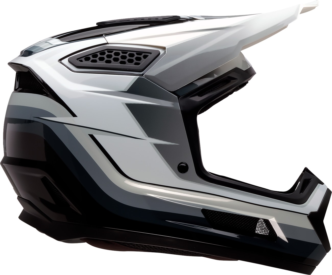 Z1R Dirt Maxx Vortex Helmet Black/White/Gray 2XL - Image 3
