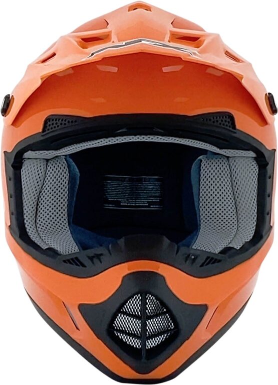 FX-17 Full Face Offroad Helmet Gloss Orange 2X-Large - Image 3