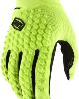 100% Men's Geomatic Gloves Flo Yellow - Medium, ATV/Motocross/Off-Road