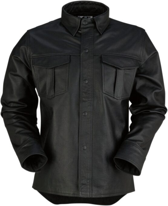 Z1R Motz Leather Shirt Black 3XL Men's