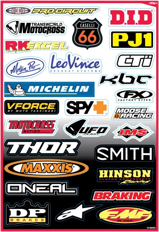 Sponsor Sticker Kit B by Factory Effex