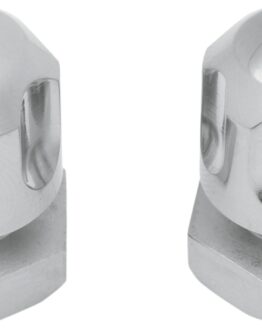 Drag Specialties Six-Shooter Seat Mount Knob Polished Stainless Pair For Harley