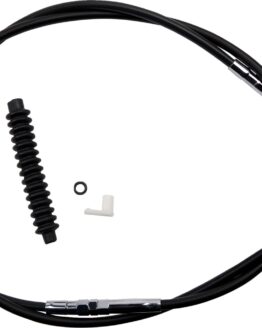 Drag Specialties Black Vinyl Clutch Cable +10in For Harley Touring