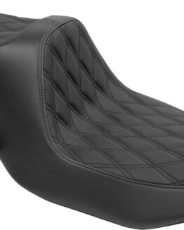 Drag Specialties Predator III 2-Up Seat Double Diamond Black FLT/FLH 2023-2024