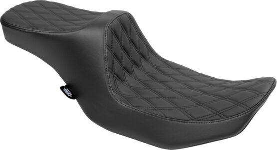 Drag Specialties Predator III 2-Up Seat Double Diamond Black FLT/FLH 2023-2024