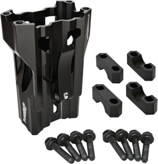 PowerMadd Adjustable Pivot Handlebar Riser 5-8in Black