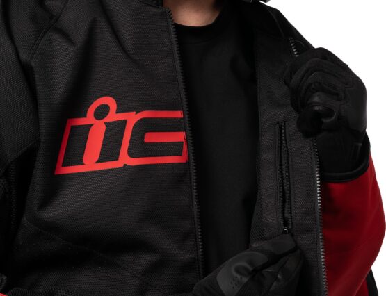 ICON Hooligan Jacket Men's Small Black/Red - Image 3