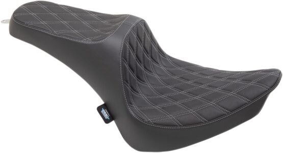 Predator III Seat- Double Diamond Silver Thread 7in Tall Rider Support-2Up