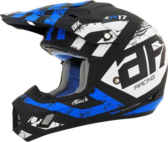 AFX FX-17 Attack MX Helmet Matte Blue XS Adult Unisex - Image 3