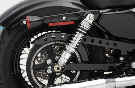 Drag Specialties 10.5in Chrome Rear Shocks Pair For Harley-Davidson XL Models - Image 2