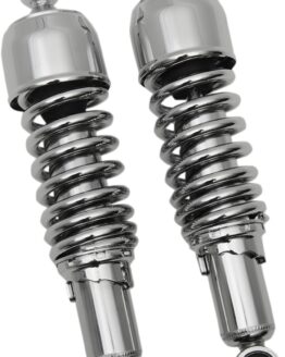 Drag Specialties 11in Chrome Rear Shock Absorbers Pair For Harley Dyna