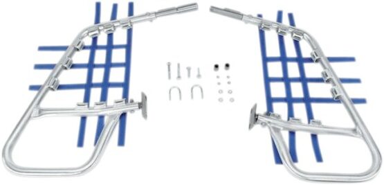 1-1/4" Alloy Nerf Bars w/ Blue Webbing