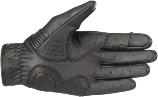 Crazy 8 Leather Motorcycle Gloves Black Large - Image 3