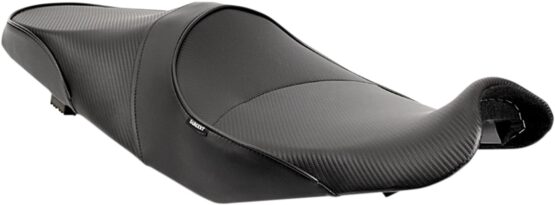 Sargent World Sport Low 2-Up Seat CarbonFX Vinyl Black Fits Concours