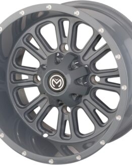 Moose 399X Front Wheel Gray 12x7 4/156 4+3 For Polaris Kawasaki