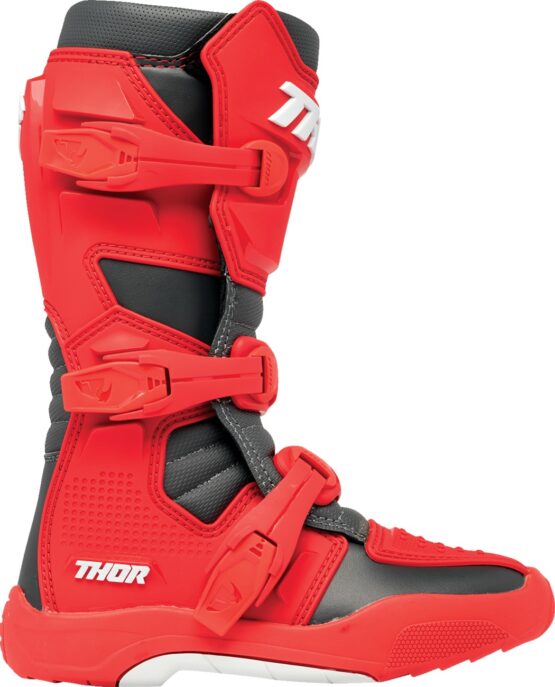 Thor Youth Blitz XR Boots - Black/Red, Size 1 - Image 4