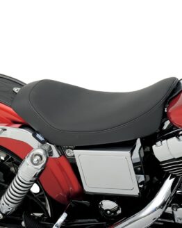 Low Plain Vinyl Solo Seat - Black