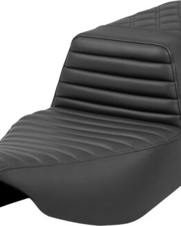 Saddlemen Step-Up Seat Black Tuck-n-Roll Lattice Stitch For FL 2023-2024