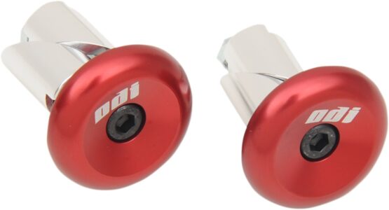 ODI Aluminum Handlebar End Plugs Red Universal Pair