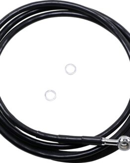 Drag Specialties Hydraulic Clutch Line Black +4in For Harley-Davidson