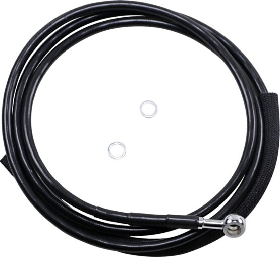 Drag Specialties Hydraulic Clutch Line Black +4in For Harley-Davidson
