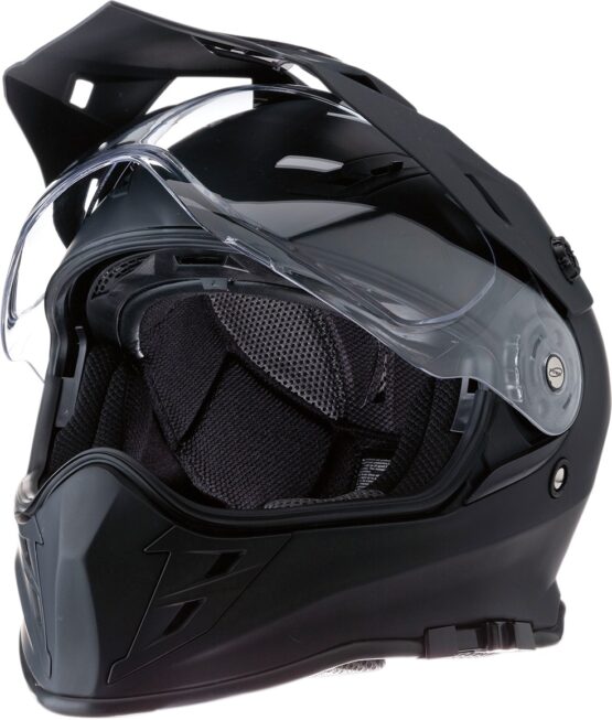 Range Full Face Dual-Sport Helmet Matte Black Small - Image 2