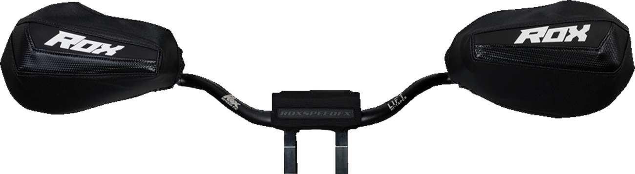 Rox Speed FX Gen 3 Flex-Tec Handguards Black/White Universal Pair - Image 3