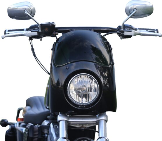 Burly Brand Outlaw Fairing Black Universal Fit 5-3/4in Headlight - Image 2