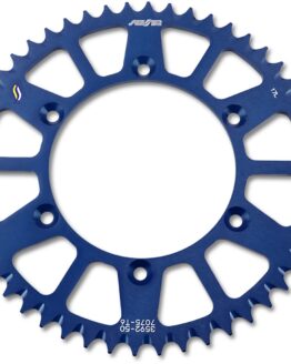 Works Triplestar Aluminum Rear Sprocket 50T Blue