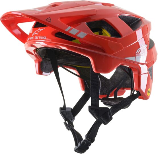 Alpinestars Vector Tech MIPS Helmet Bright Red/Light Gray Medium