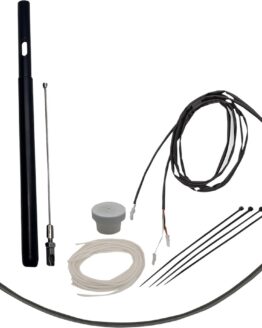 Fat Baggers +8in Braided Control Installation Kit Polished For Harley Touring