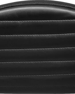 LE PERA Medium Pleated Sissy Bar Pad Shiny Black