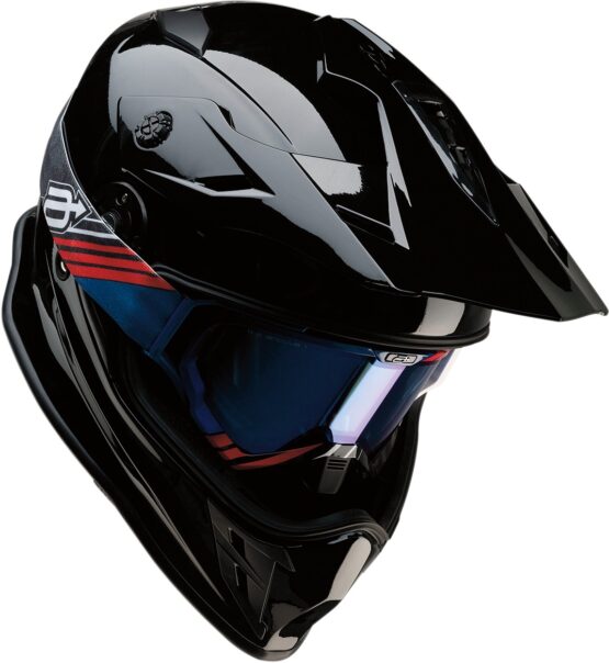 Range Full Face Dual-Sport Helmet Gloss Black X-Small - Image 5